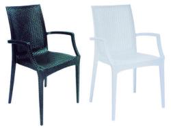 POLTRONE RATTAN BISTROT ANTRACITE