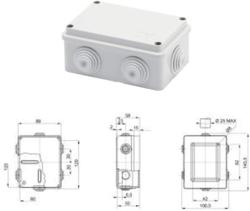 CASSETTA IP55 120X80X50 CON PASSACAVIC