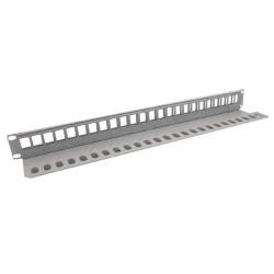 PATCH PANEL VUOTO 24 PORTE CON SUPP