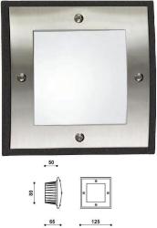 MICRON FARETTO DA INCASSO PER ESTERNO QUADRATO COR.30 ANTRACITE