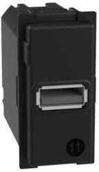 Bticino K4191A Caricatore USB con un Ingresso Tipo A, da Installare nella Placca Living Now, per Ricaricare Dispositivi Elettronici Fino a 15 W, 1 Modulo 