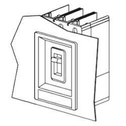 accessorio per VL160X, VL160, VL250, cornice di mascheratura per foro porta IP40, per montaggio fisso/a innesto