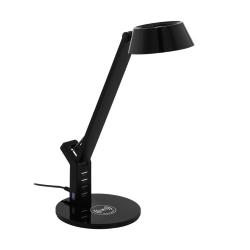 Eglo - Lampada da tavolo LED touch dimmerabile con ricarica wireless LED/4,8W/230V nero