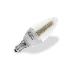 BEGHELLI LAMPADA A LED 56014 OLIVA E14 W3,5 LUCE FREDDA TRASPARENTE