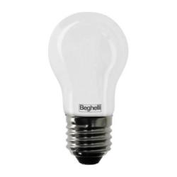 Lampada LED TuttoVetro 6W E27 Luce naturale Beghelli 56545, 4000°K, 600 Lumen, Resa 50W, Sfera