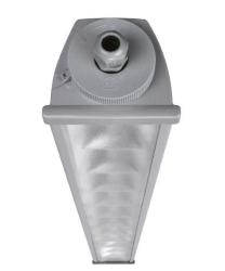 Plafoniera led acciaio reg Beghelli 2x58W M1200 4000K IP66- A258RD