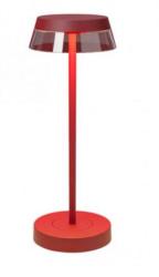 REDO iLuna Lampada da Tavolo ROSSA Sand Jet Black Ricaricabile Dimmerabile LED 2,5W IP65 con base di ricarica