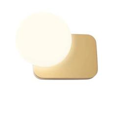 Lampada applique LED in metallo e vetro colore oro opaco Lumien Redo 01-2469