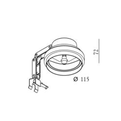 Guide spot per G53 verniciato bianco