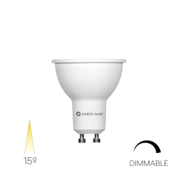 LAMPADA GU10 7W 15° 3000K 220V DIMMER NARROW DIMMABLE 7W GU10