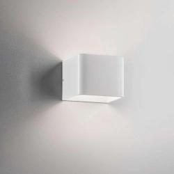 CUBETTO 10X10 A PARETE IN ALLUMINIO BIANCO OPACO A LED 6W 3000K