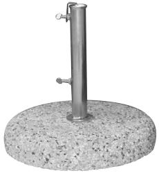 Basi cemento ghiaia per ombrelloni Ø 45 cm. - Kg. 25 - foro min/max 34/42 mm.