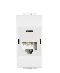 Connettore RJ45 categoria 5 E - SERIE CIVILE Livinglight bianca