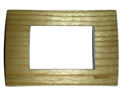 LIGHT PLACCA 3 POSTI LEGNO FRASSINO