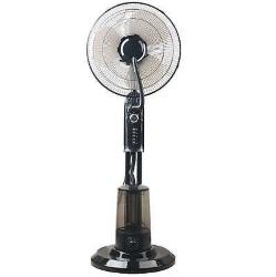 Ventilatore da terra, 40 cm, con funzionalità di nebulizzazione, serbatoio acqua da 3 l, alimentazione: 75 W, a 3 velocità, oscillobattente