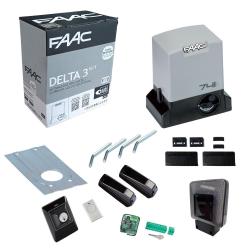 Kit cancello scorrevole FAAC DELTA 3 KIT SAFE 105630445 automazione 900kg 230V
