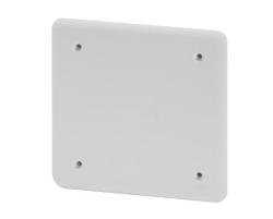 COPERCHIO BASSO ANTIURTO AD ALTA RESISTENZA - PER CASSETTE PT/PT DIN E PT DIN GREEN WALL - 92X92 - IP40 - BIANCO RAL9016