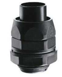 RACCORDO GIREVOLE DIRITTO CON PASSO GAS - RDG - IP54 - DIAMETRO GUAINA 12MM - NERO RAL9005