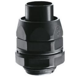 RACCORDO GIREVOLE DIRITTO CON PASSO GAS - RDG - IP54 - DIAMETRO GUAINA 14MM - NERO RAL9005