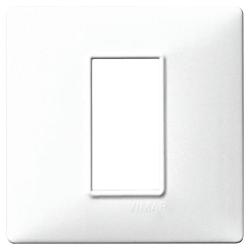 PLACCA 1 MODULO TECNOPOLIMERO BIANCO VIMAR