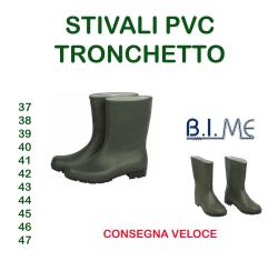 Stivali da Lavoro Tronchetto Bassi in PVC Gomma Impermeabili Uomo Caccia Pesca