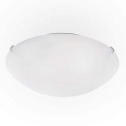 Lampada Soffitto in Vetro Trasparente Sabbiato diam.400xh120mm IP20 SIMPLY PL3 Ideal Lux 007984  