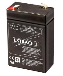 BATTERIA RICARICABILE AL PIOMBO ERMETICO 6V 3,2Ah