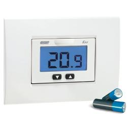 Vemer VE267100 KEO-B LCD Termostato da Incasso con Display e Alimentazione a Batterie