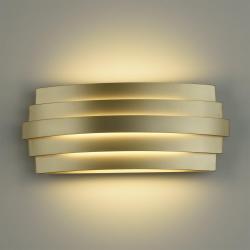 LUXUR – Lampada da parete curva design tecnico oro da 22,1w a LED