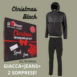 CHRISTMAS KIT U-POWER GIACCA BLACK CARBON, JEANS E 2 SORPRESE