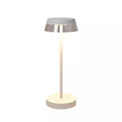 REDO iLuna Lampada da Tavolo BIANCA Sand Jet Black Ricaricabile Dimmerabile LED 2,5W IP65 con base di ricarica