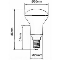 Lampada Led R50 230V E14 6Watt 3000