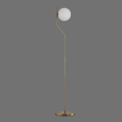 ACB H81631O Maui Lampada da terra sottile oro con sfera vetro  